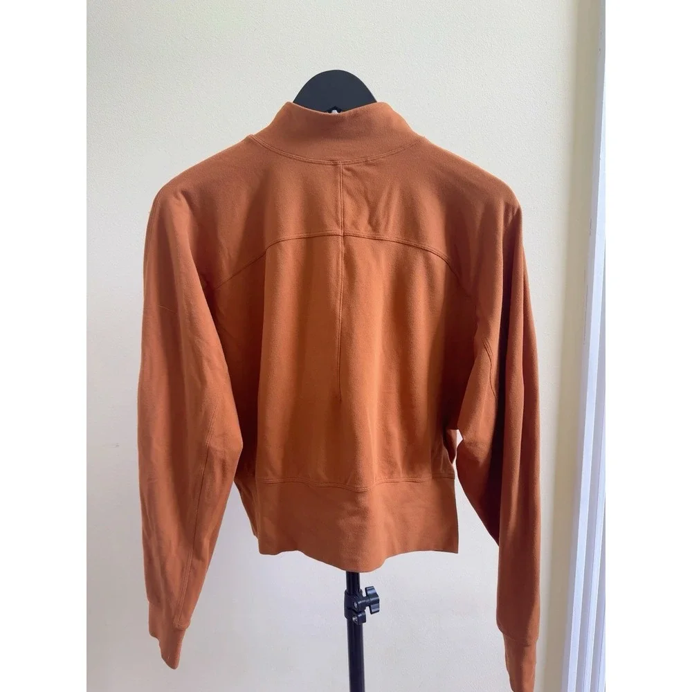 Lululemon Butternut Brown Ready To Rulu Half-Zip Pullover Size 8/10